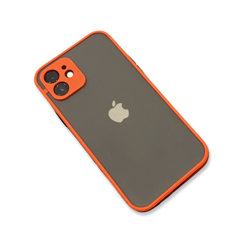Translucent Frosted Case for iPhone 12 - Red