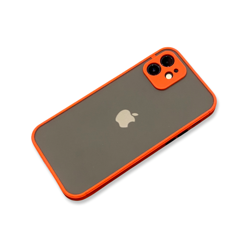 Translucent Frosted Case for iPhone 12 - Red