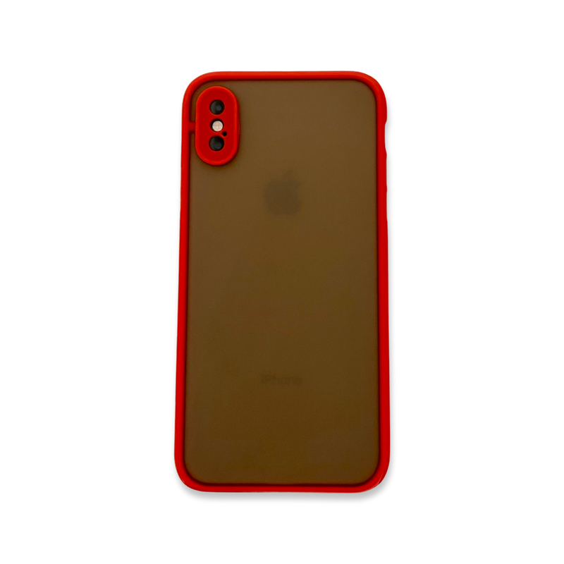 Translucent Frosted Case for iPhone X/XS - Red