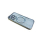 Transparent Wireless Charging Magnetic Case for iPhone 13 Pro - Silver