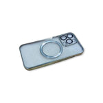 Transparent Wireless Charging Magnetic Case for iPhone 13 Pro - Silver