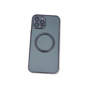 Transparent wireless charging magnetic case for iPhone 12 Pro - Metallic Grey