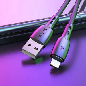 Vipfan 3A Fast & Safe Charge Lightning Cable 2M (X5) - Black
