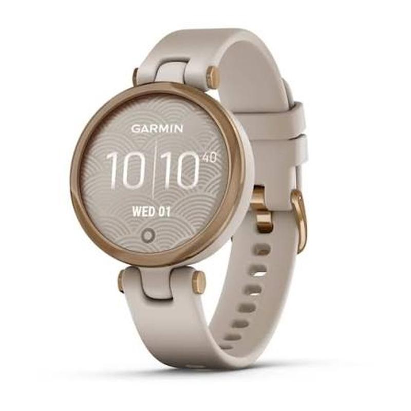 Garmin Lily Sport Edition 34mm GPS Aluminium Rose Gold Bezel with Light Sand Case and Silicone Band- Good Pre-owned