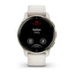 Garmin Venu 2 Plus 43mm GPS Smartwatch Cream Gold Stainless Steel Bezel with Ivory Case and Silicone Band - Excellent Pre-owned