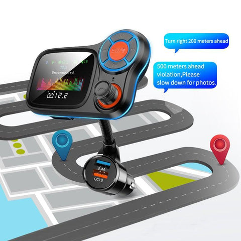 1.77" Color LCD Screen display Bluetooth Handsfree Car Kit FM Transmitter