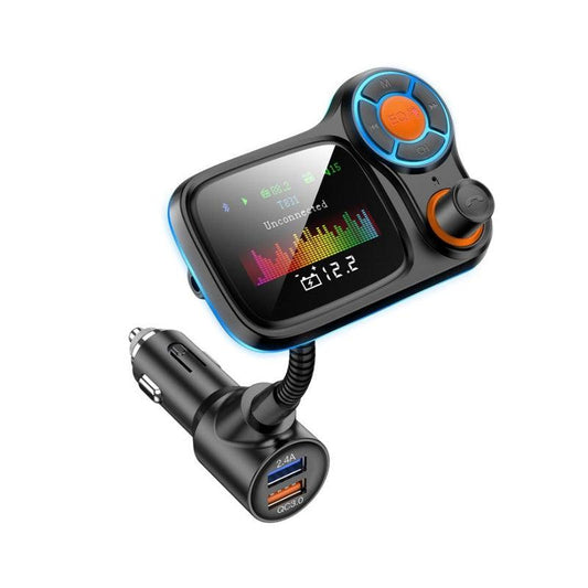 1.77" Color LCD Screen display Bluetooth Handsfree Car Kit FM Transmitter 800