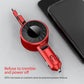 3 in 1 Cigarette lighter Car adapter for iPhones/androids/ Type c