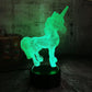 3D Unicorn Night light with Remote