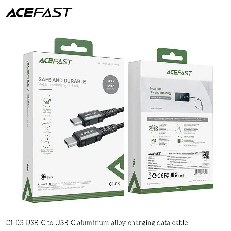 Acefast Super Durable Premium Data Cable Type C to Type C