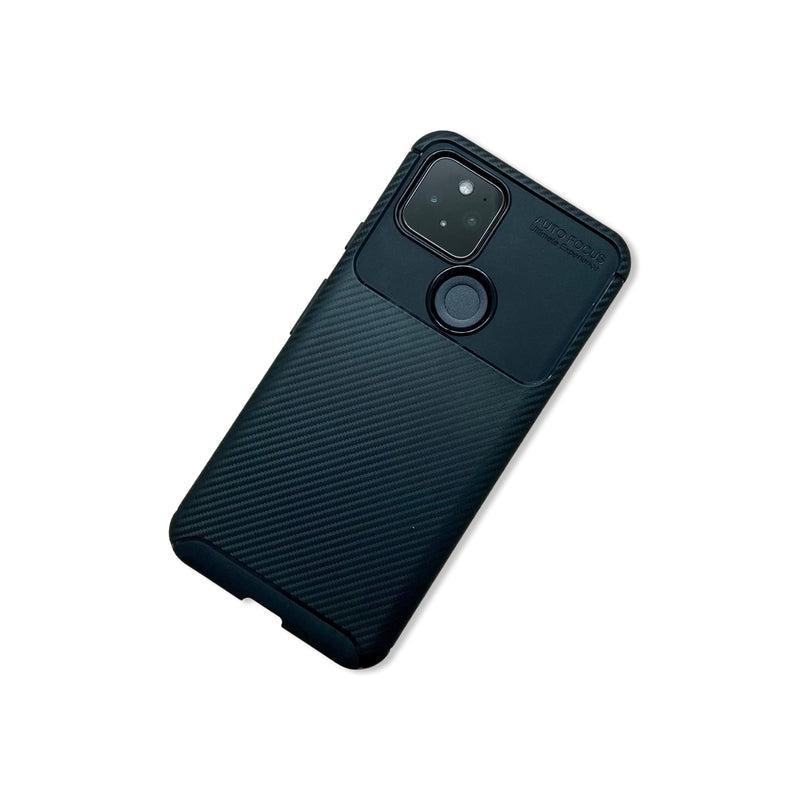 Beetle Carbon Fibre Soft TPU Case for Google Pixel 5 - Black