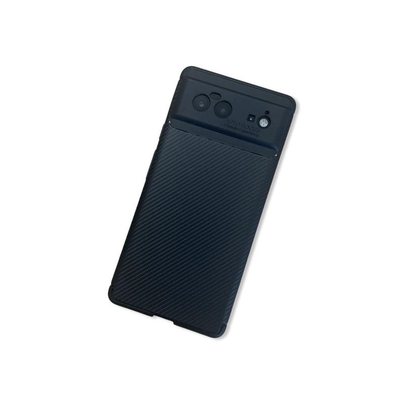 Beetle Carbon Fibre Soft TPU Case for Google Pixel 6 - Black