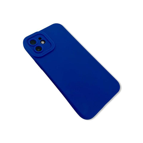 Blue Silicon Back Cover Case for iPhone 11