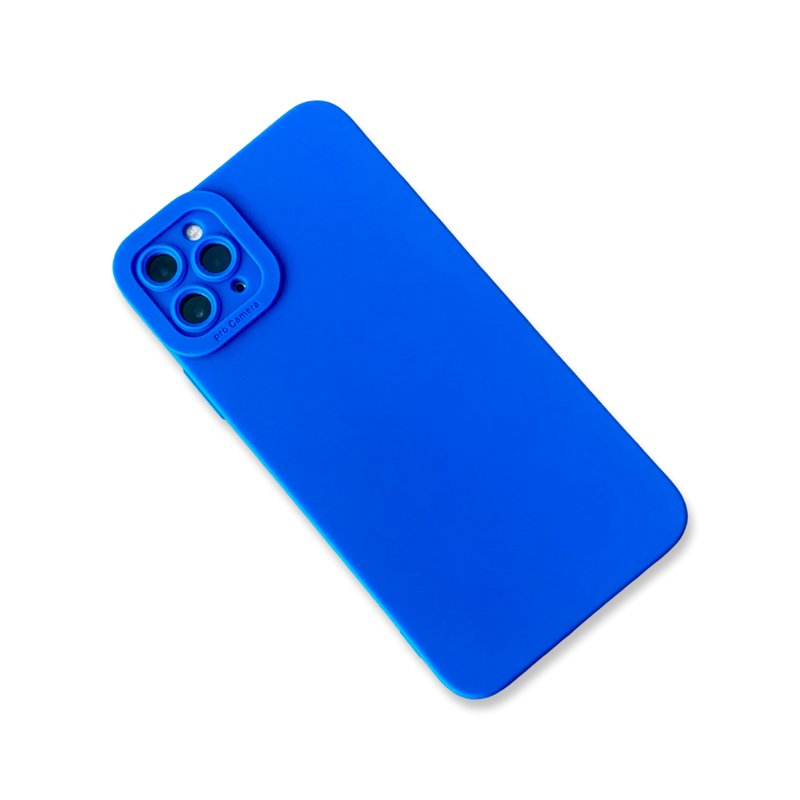 Blue Silicon Back Cover Case for iPhone 11 Pro Max