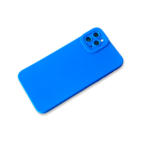 Blue Silicon Back Cover Case for iPhone 11 Pro Max