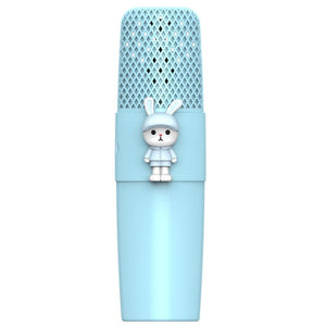Bluetooth wireless Blue kids Microphone with inbuilt speaker