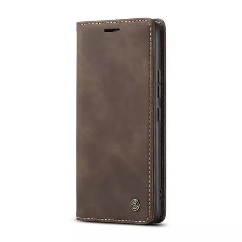 Caseme Magnetic Flip PU Leather Wallet Case for iPhone 11 Pro - Brown
