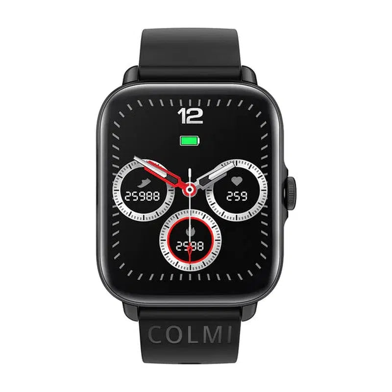 Colmi P28 Plus Smart Watch w/- BT Calling, Fitness Tracking - Black