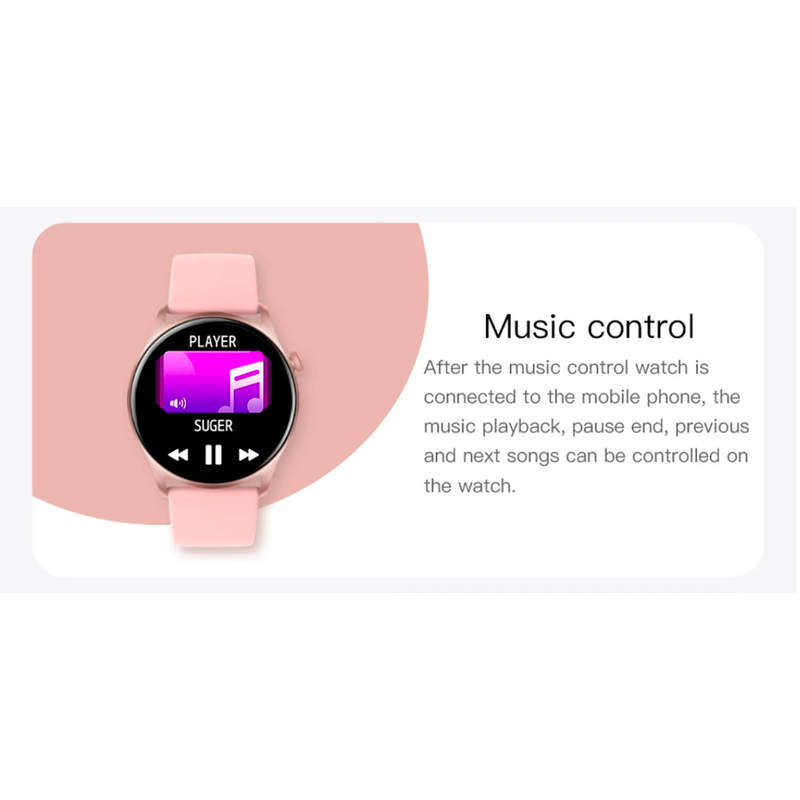 Colmi Sky 8 Smart Watch w/- Activity tracking - Pink