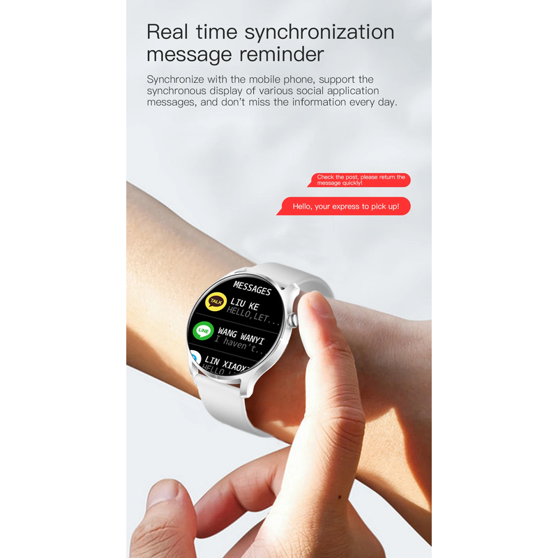 Colmi Sky 8 Smart Watch w/- Activity tracking - Pink