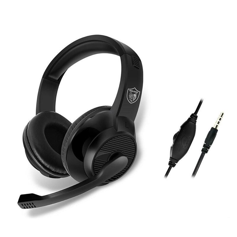 Gaming headset 50mm driver with 3.5mm headphone jack - Black