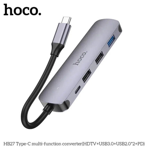 Hoco HB27 5 in 1 Type C to Multi Function adapter Hub