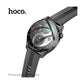 Hoco Y9 Round Case Smart Watch with Bluetooth calling - Black