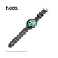 Hoco Y9 Round Case Smart Watch with Bluetooth calling - Black