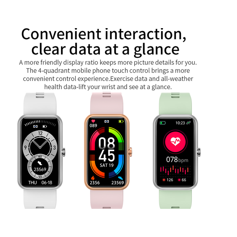 L16 Smart watch 1.45" Screen Fitness Tracking & Push Notifications - Black