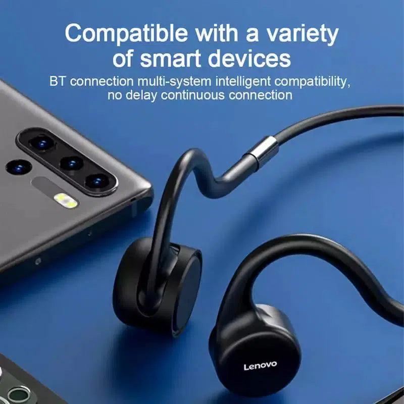 Lenovo think plus X5 Bone Conduction headphone w/- 8GB Storage - Black