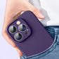 Liquid Silicone Shockproof Mobile Phone Case for iPhone 14 - Purple