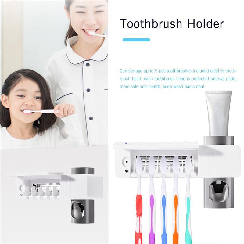 New 3 in 1 UV toothbrush holder & toothpaste dispense