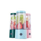 Portable Pink Mini Household Usb Rechargeable Juicer with Stainless Steel Blade