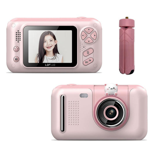 S9 Children’s Digital Camera 1080P Handheld 2.4" HD Screen w/ Tripod - Pink