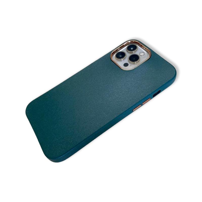 Shockproof Camera Lens Plated Case for iPhone 12 Pro Max-Bottle Green