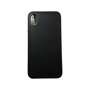 Shockproof Camera Lens Plated Case for iPhone XS max- Black
