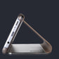 Smart Mirror Flipping Mobile Phone Case for Samsung Galaxy S21 Ultra - Gold