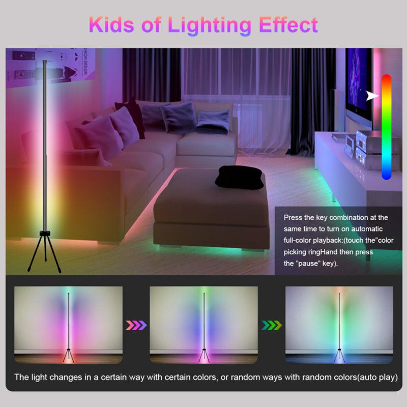 Smart WiFi Remote Control Dimmable 130cms Standing Corner Modern LED Floor Lamp