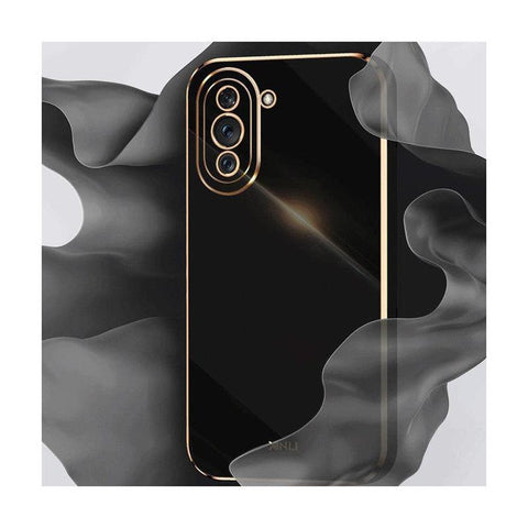 Straight Edge Soft Shell Mobile Phone Case for Samsung Galaxy A53 - Black