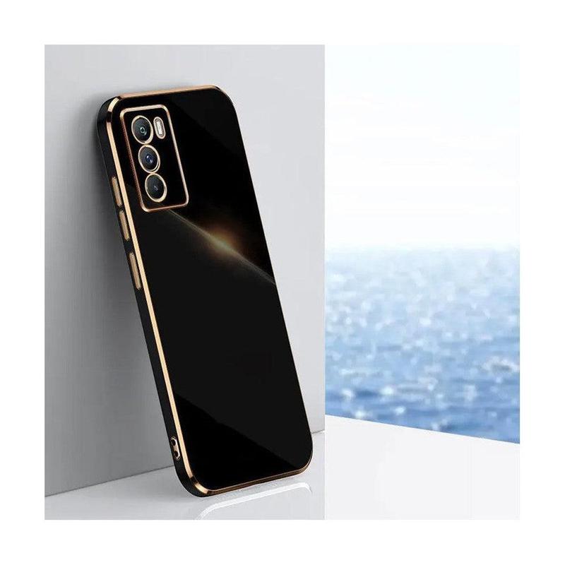 Straight Edge Soft Shell Mobile Phone Case for Samsung Galaxy S10 - Black