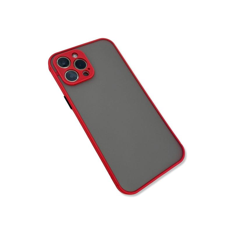 Translucent Frosted Case for iPhone 12 Pro Max - Red