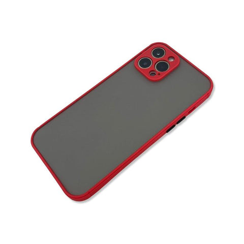 Translucent Frosted Case for iPhone 12 Pro Max - Red