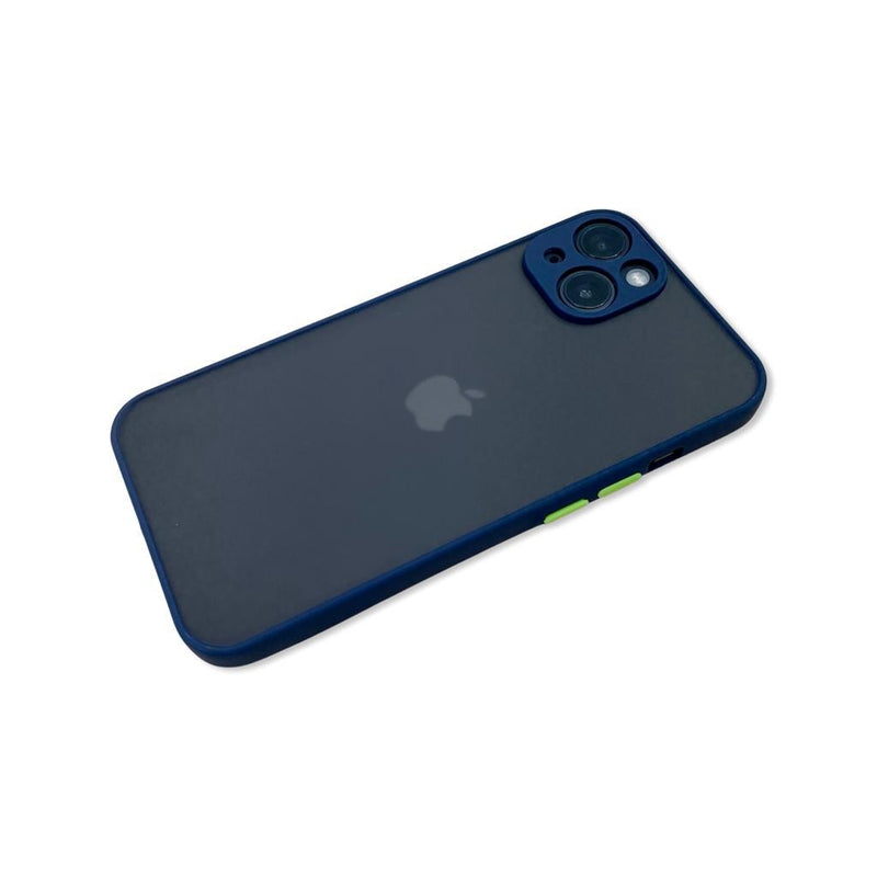Translucent Frosted Case for iPhone 13 - Blue