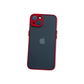 Translucent Frosted Case for iPhone 13 - Red