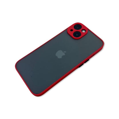 Translucent Frosted Case for iPhone 13 - Red