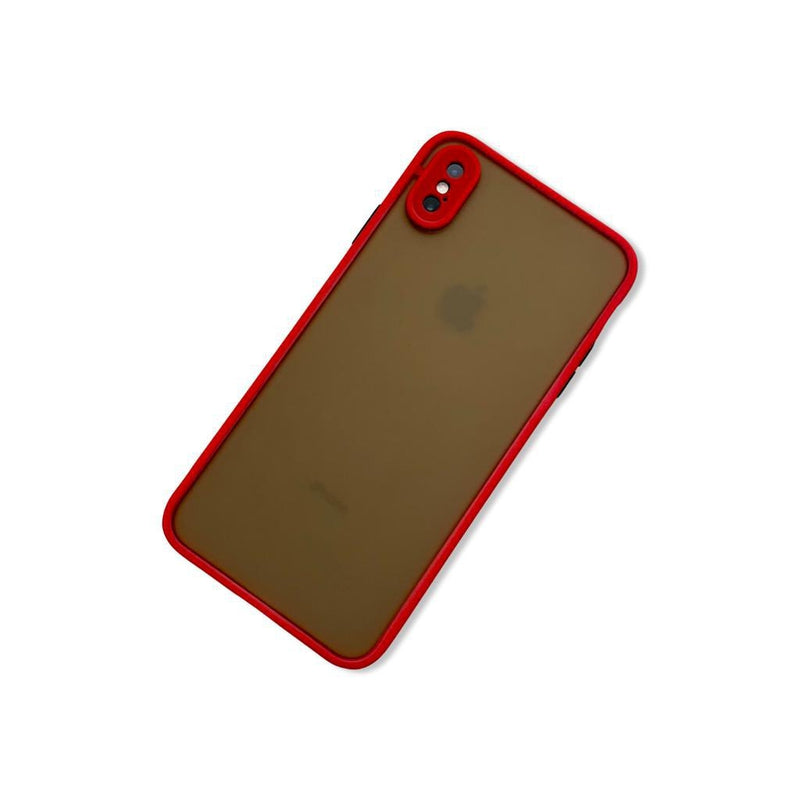 Translucent Frosted Case for iPhone XS Max- Red