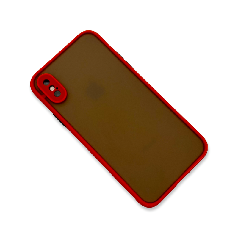 Translucent Frosted Case for iPhone X/XS - Red