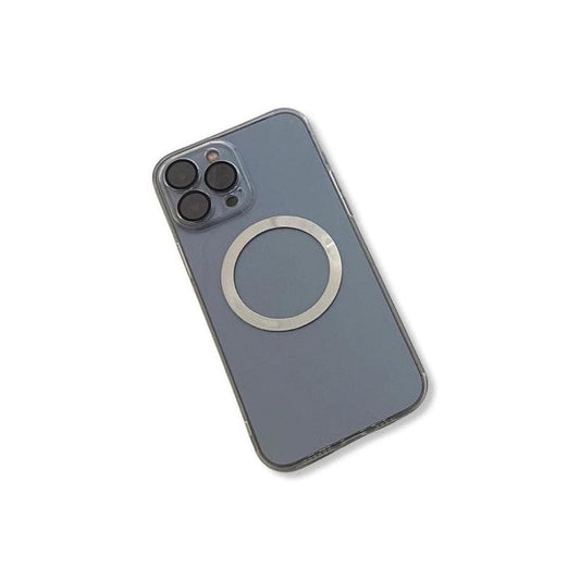 Transparent wireless charging magnetic case for iPhone 13 Pro Max - White