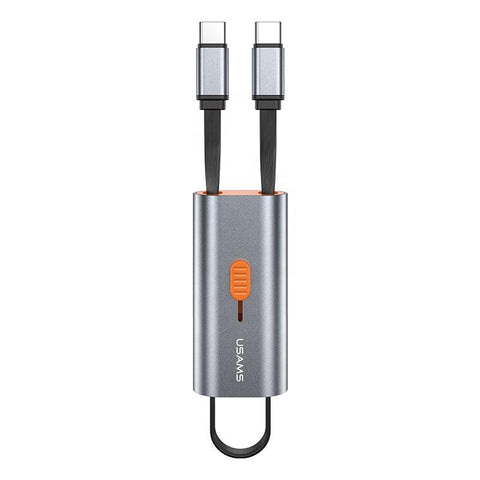 USAMS 4 IN 1 Storage Data USB Cable Set Universal Charging Cord Box 60W PD Fast Charging Cable for Laptops