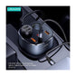 USAMS Digital Display 245W 3 Ports + Dual Cigarette Lighters Fast Car Charger